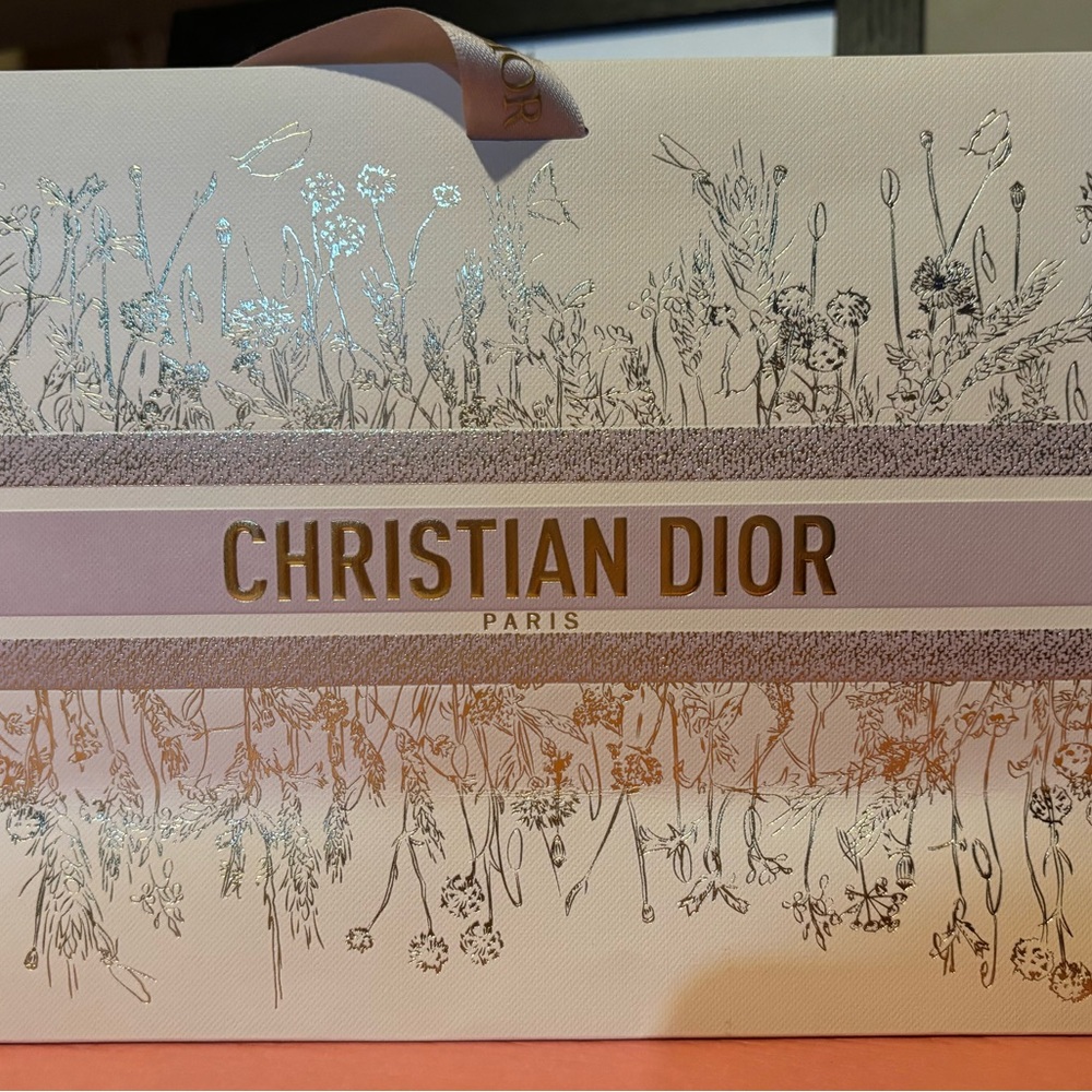 Christian Dior Floral Gift Box Approx 9”x7”